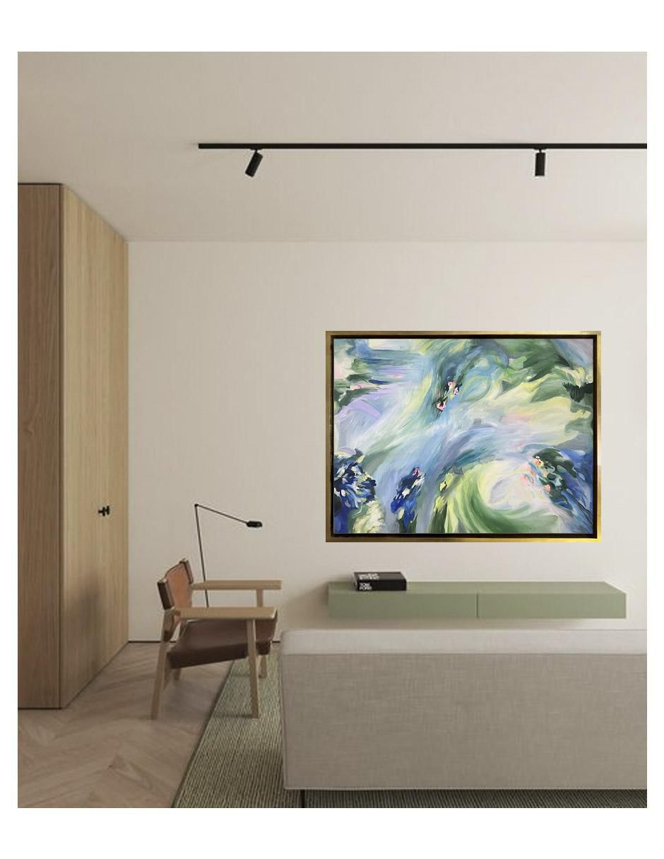 Pintura Un Susurro de Flores técnica acrílico 3