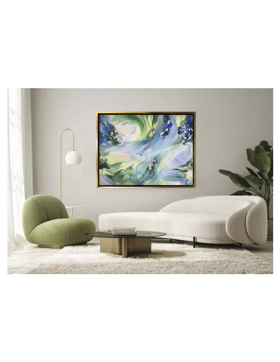 Pintura Un Susurro de Flores técnica acrílico 4