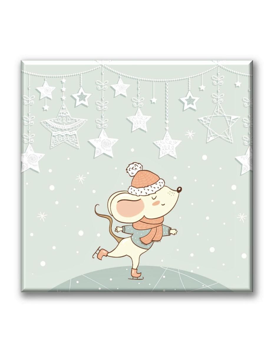 Cuadro decorativo Ratón invierno