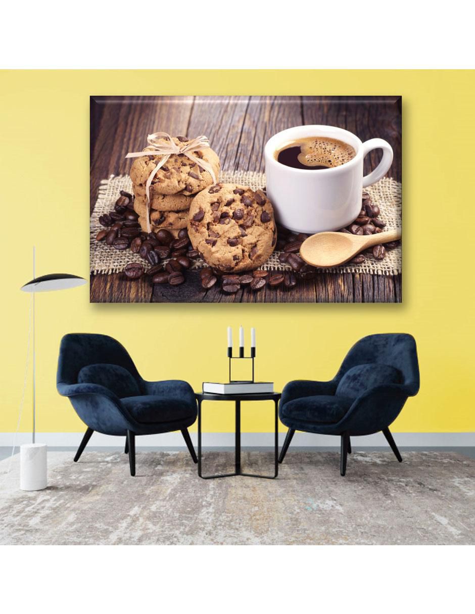 Cuadro decorativo Galletas de chispas y café 2