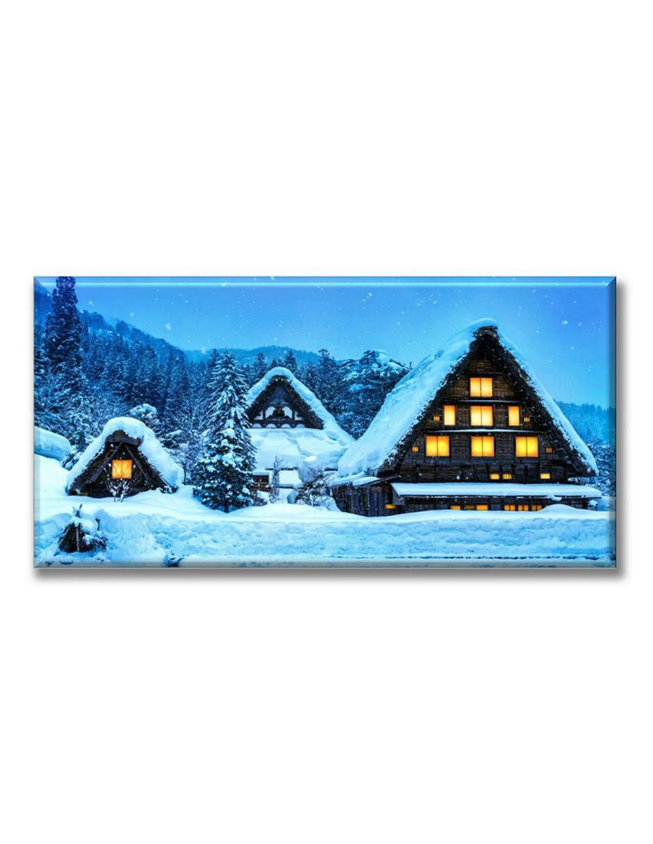 Cuadro decorativo Casa en la nieve