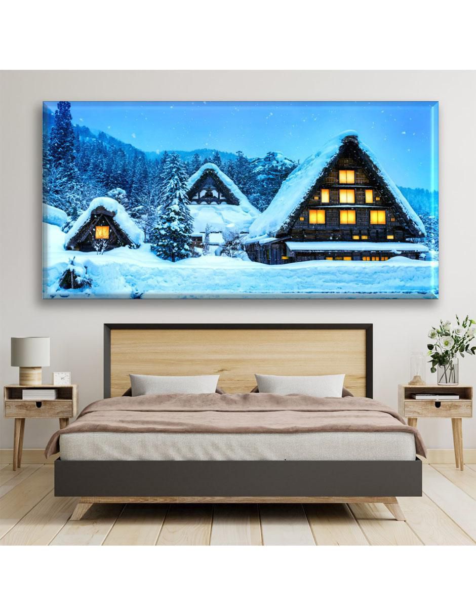 Cuadro decorativo Casa en la nieve 2