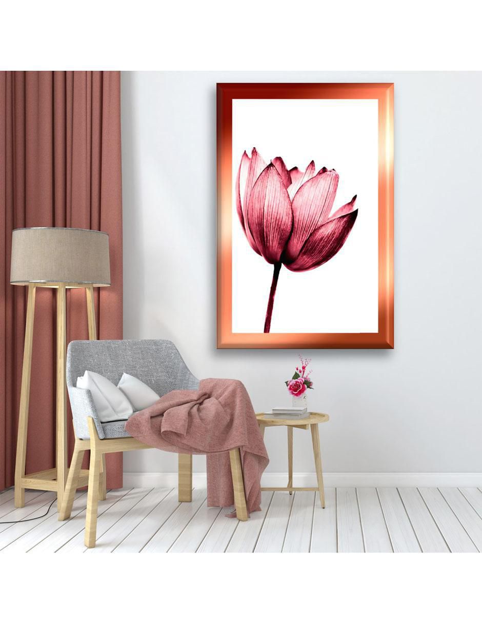 Cuadro decorativo Magnolia cobrizo 3
