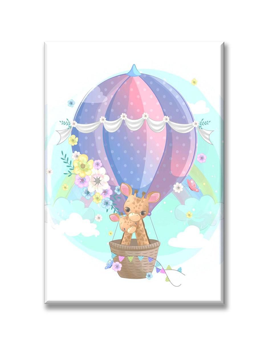 Cuadro decorativo Mamá y bebé jirafas