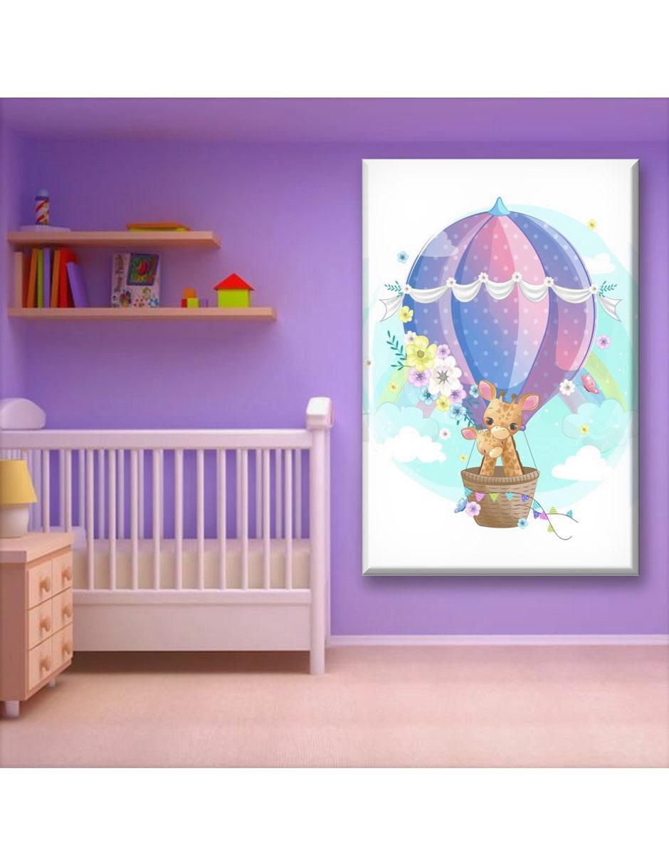 Cuadro decorativo Mamá y bebé jirafas 2