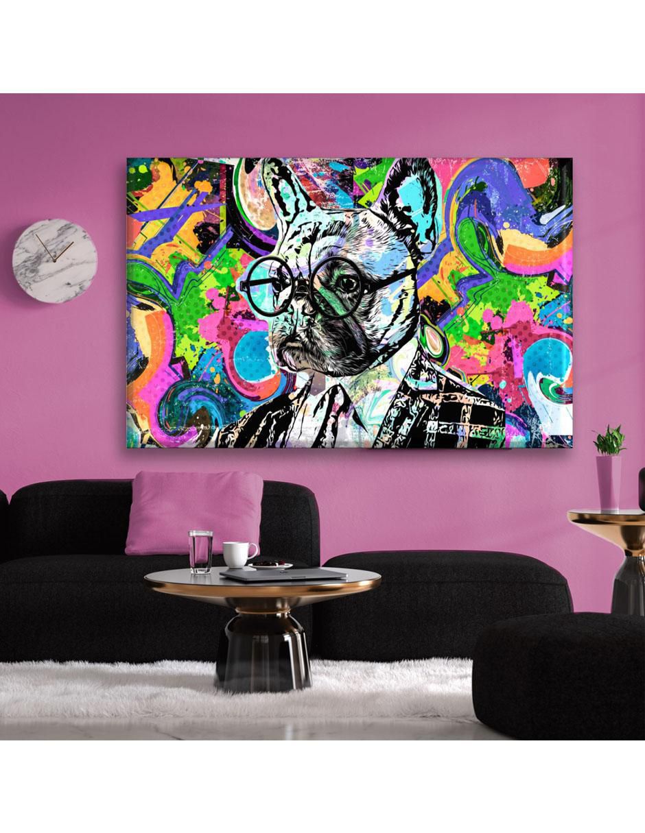 Cuadro decorativo Perro hipster 2