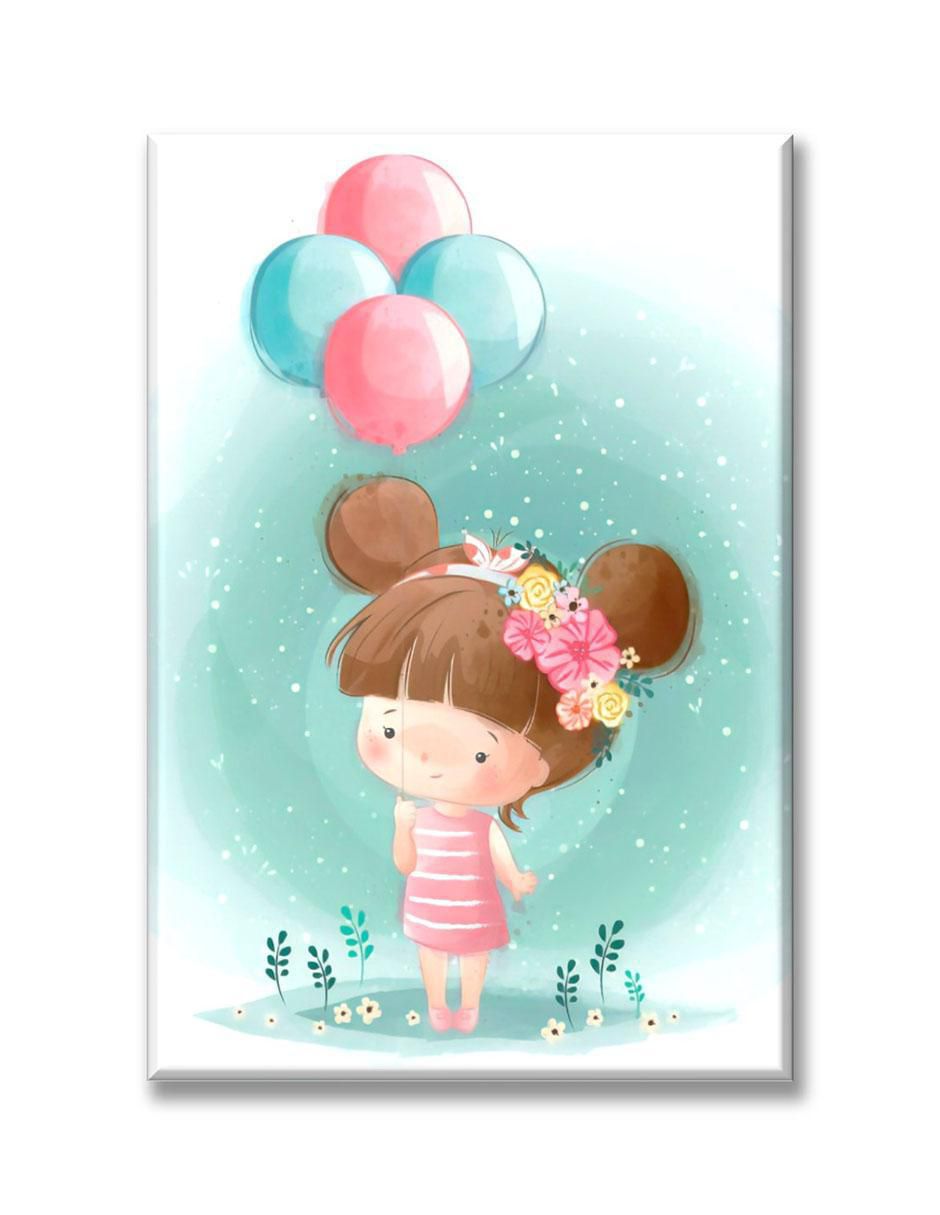Cuadro decorativo Niña con globos Cuadro decorativo Niña con globos
