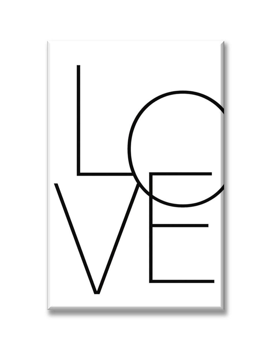Cuadro decorativo Frase love