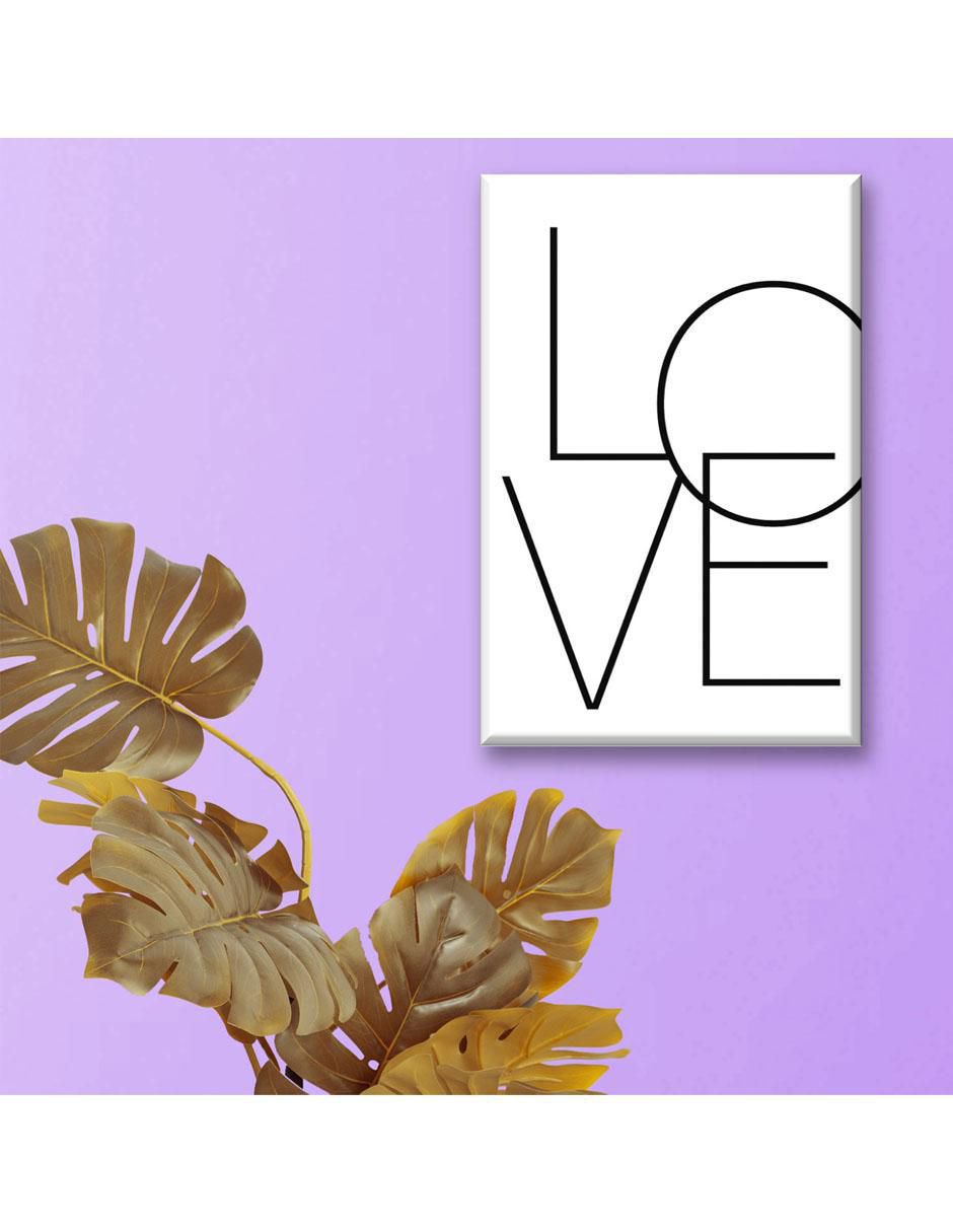 Cuadro decorativo Frase love 2