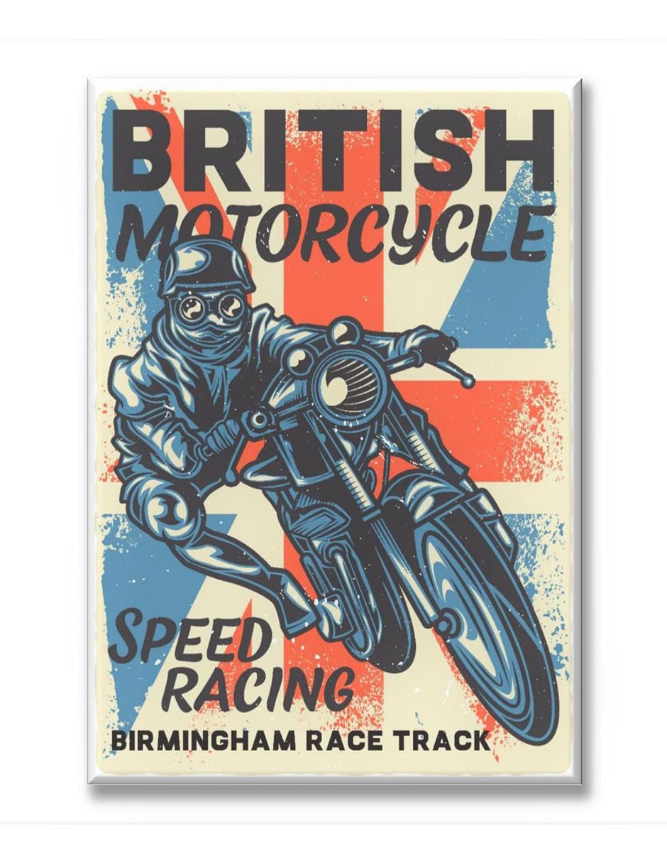Cuadro decorativo British moto