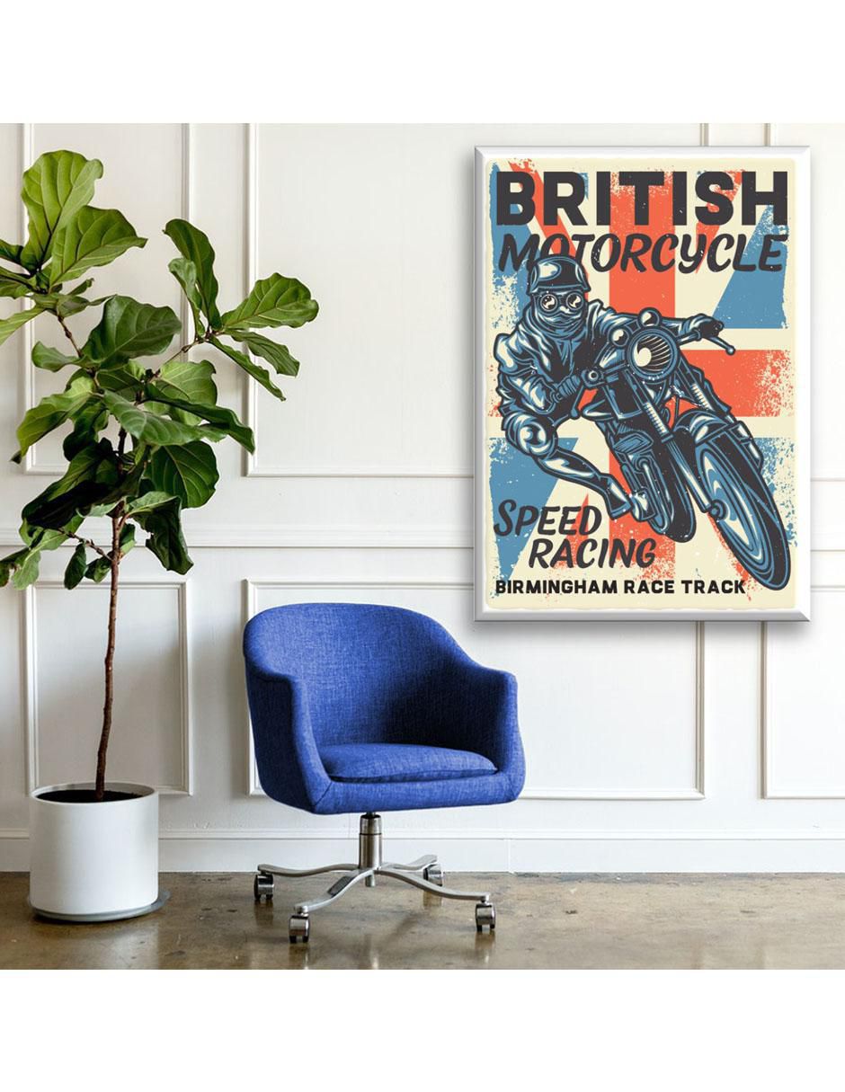 Cuadro decorativo British moto 2
