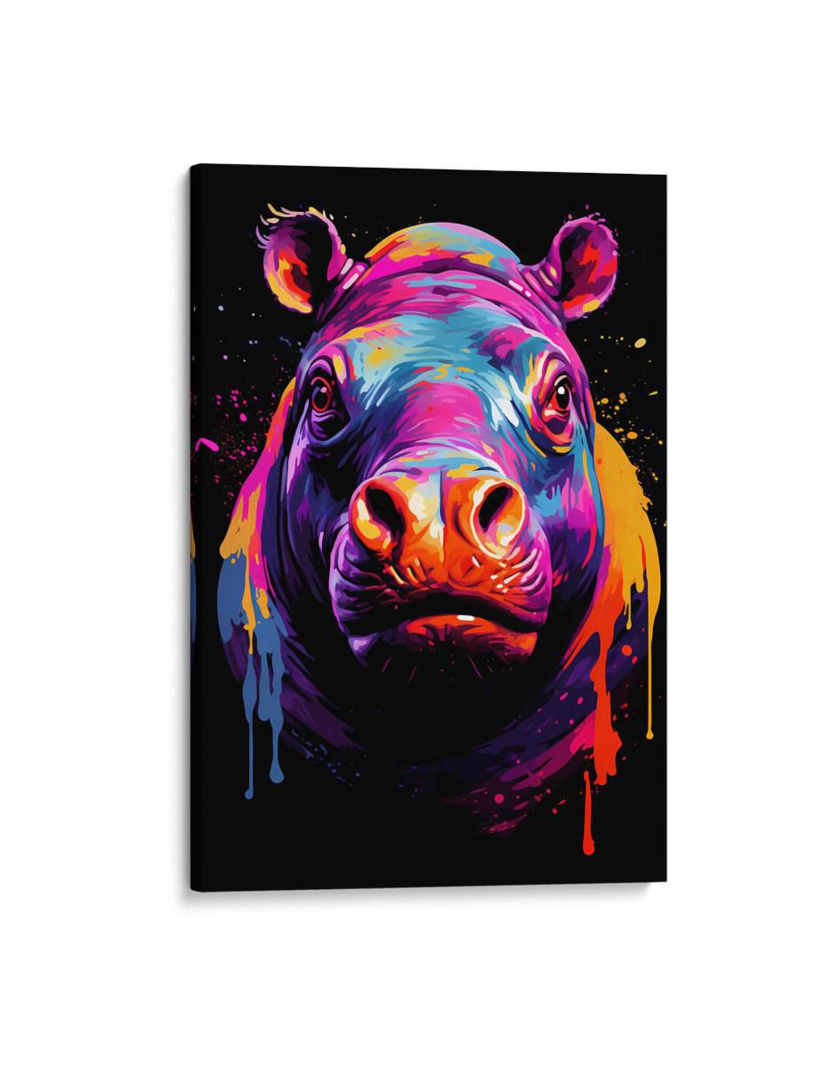 Cuadro decorativo Hipopótamo