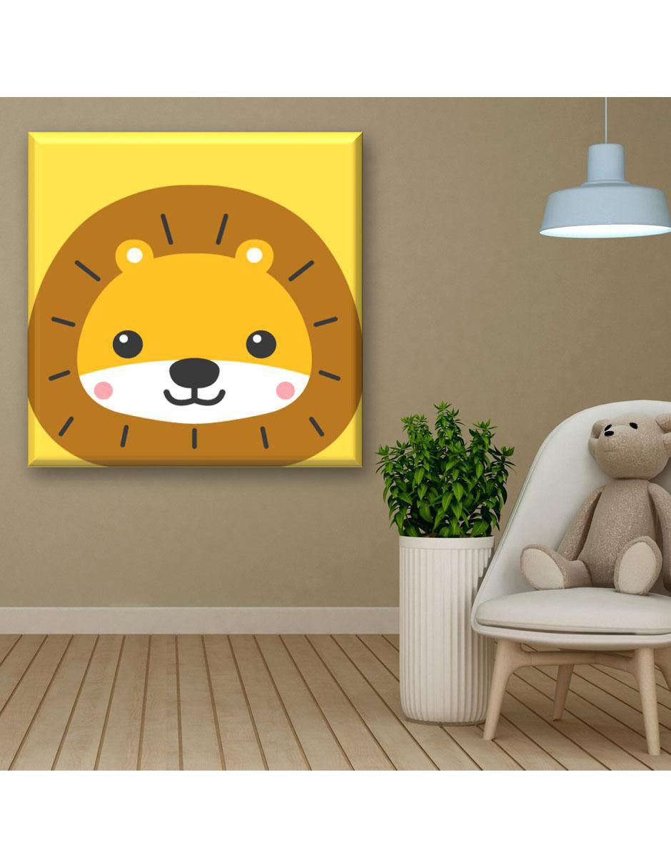 Cuadro decorativo León bebé 2