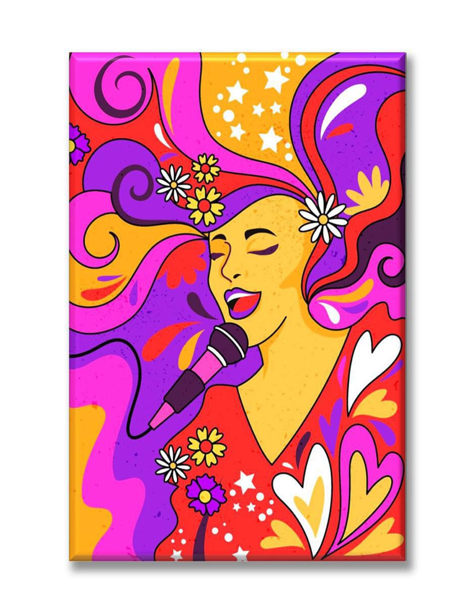 Cuadro decorativo Cantante colores Cuadro decorativo Cantante colores