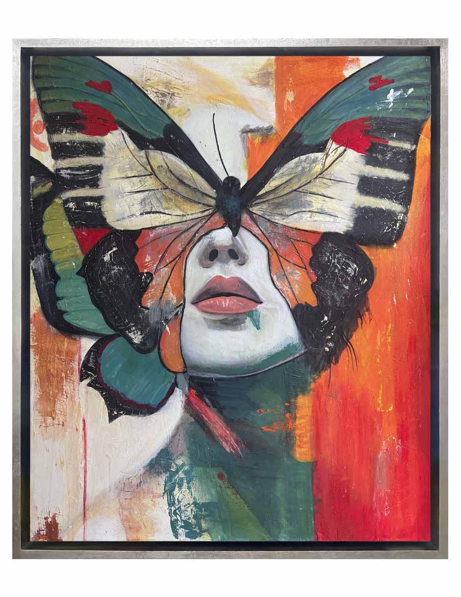 Pintura U R Beautiful técnica acrílico Mariposas
