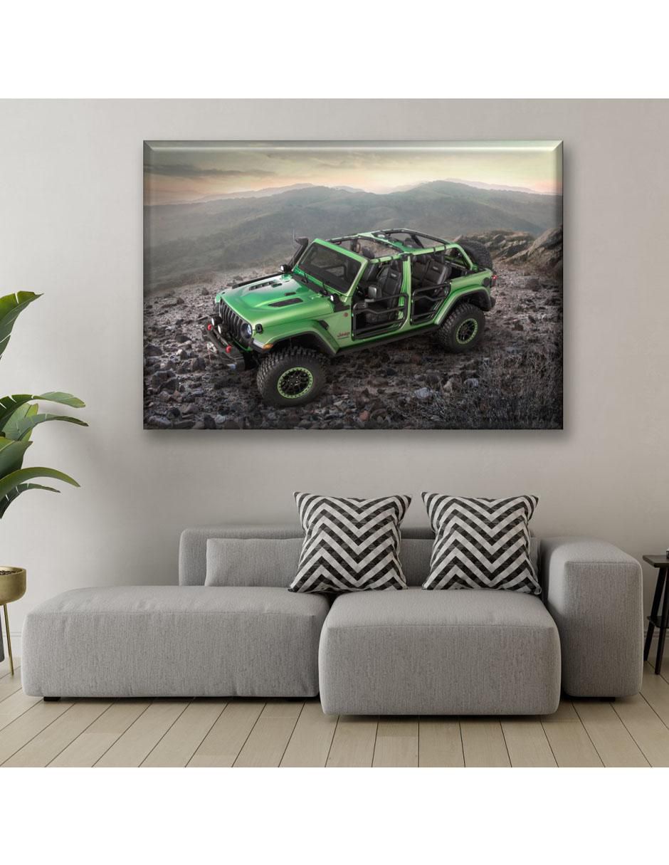 Cuadro decorativo Camioneta verde 2