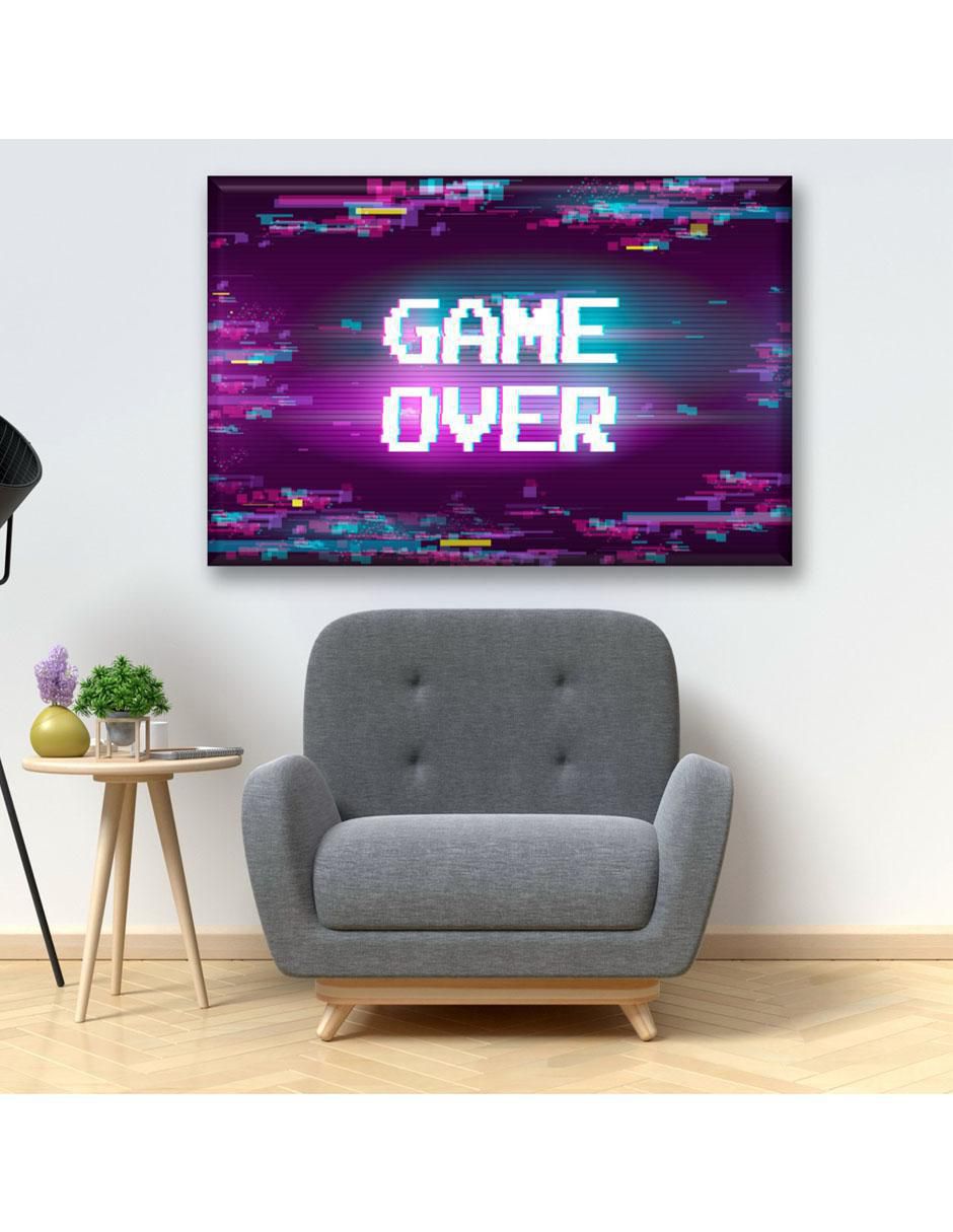 Cuadro decorativo Game over 2