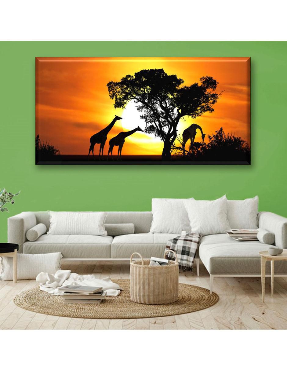 Cuadro decorativo Familia de jirafas 2