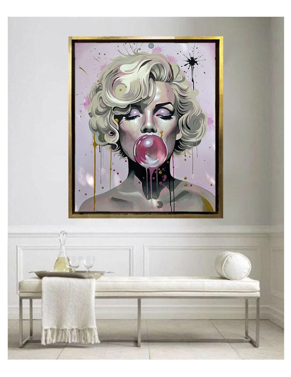 Pintura Monroe técnica acrílico 3