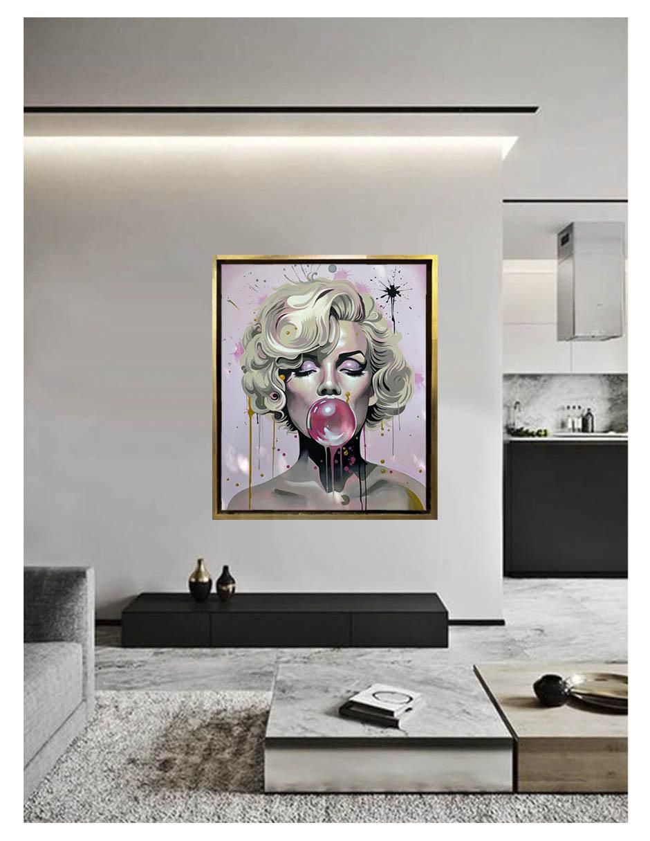 Pintura Monroe técnica acrílico 4