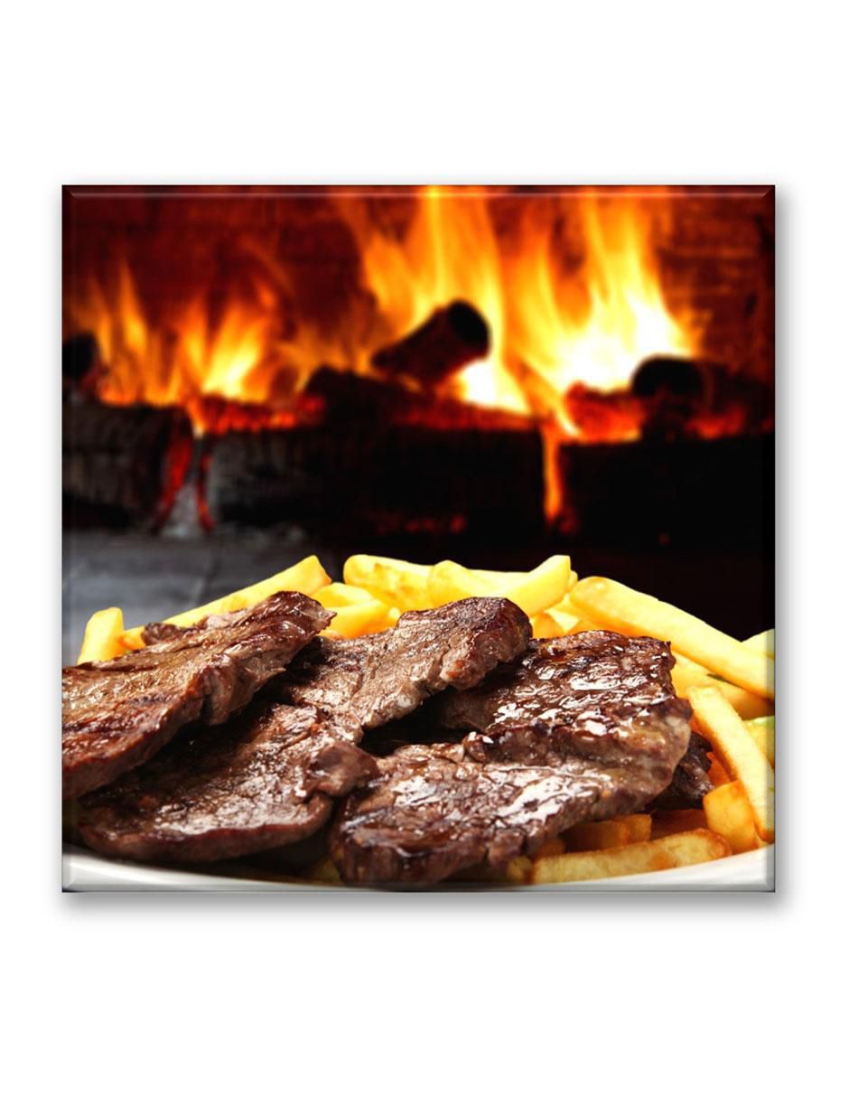 Cuadro decorativo Filete con papas Cuadro decorativo Filete con papas