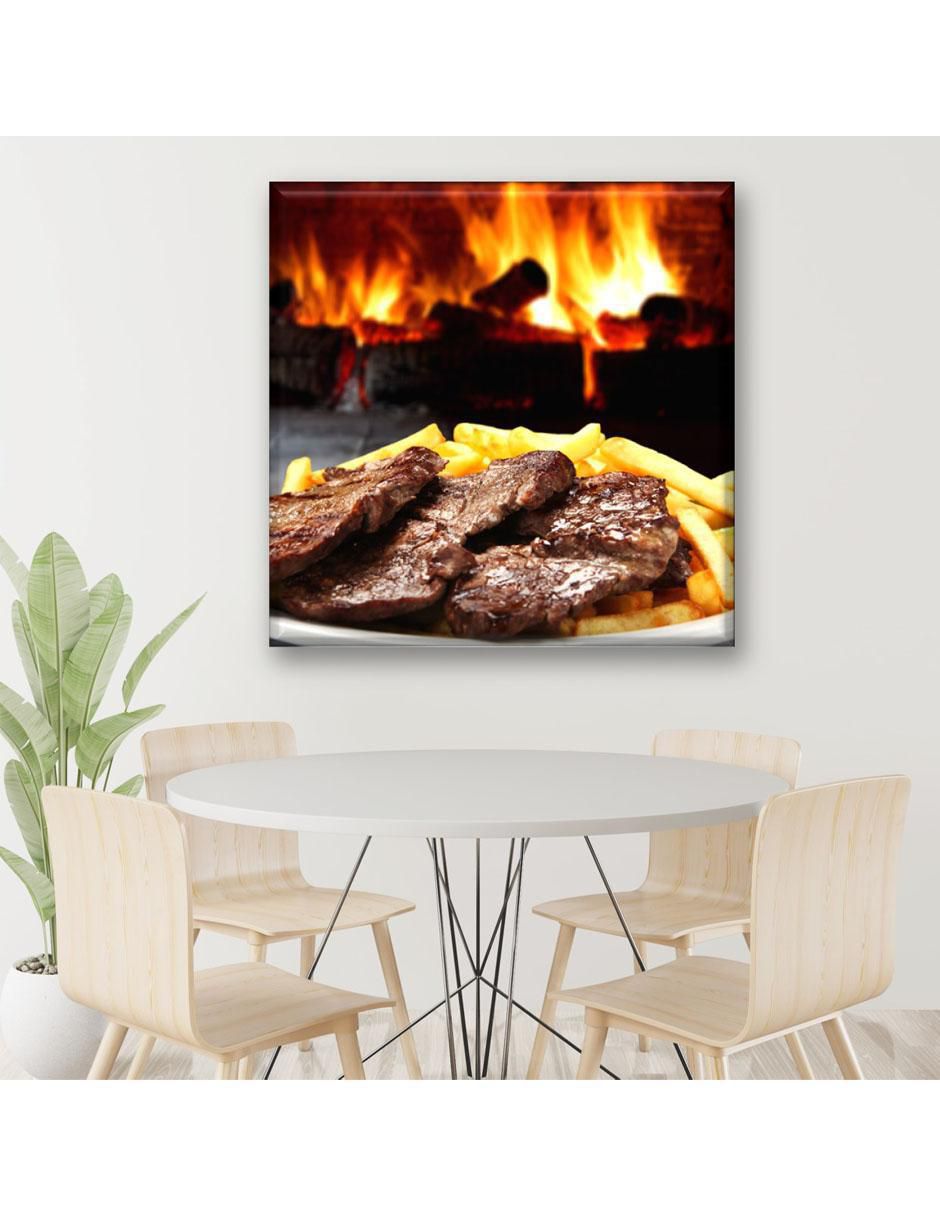 Cuadro decorativo Filete con papas 2