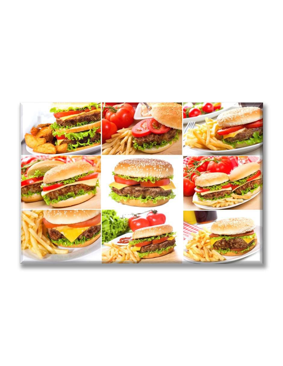 Cuadro decorativo Collage hamburguesas