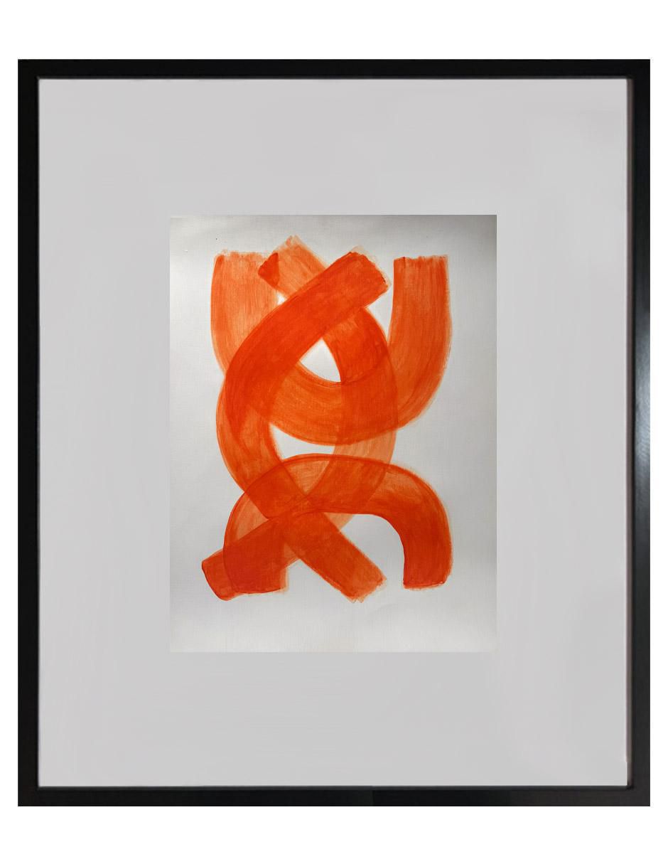Pintura Orange técnica acrílico