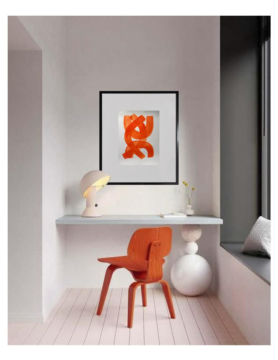 Pintura Orange técnica acrílico 3