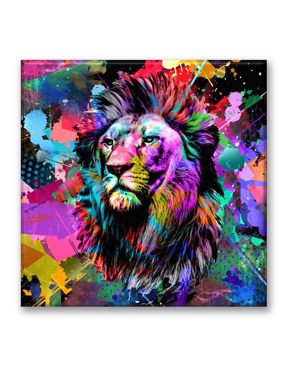 Cuadro decorativo Multicolor león Cuadro decorativo Multicolor león