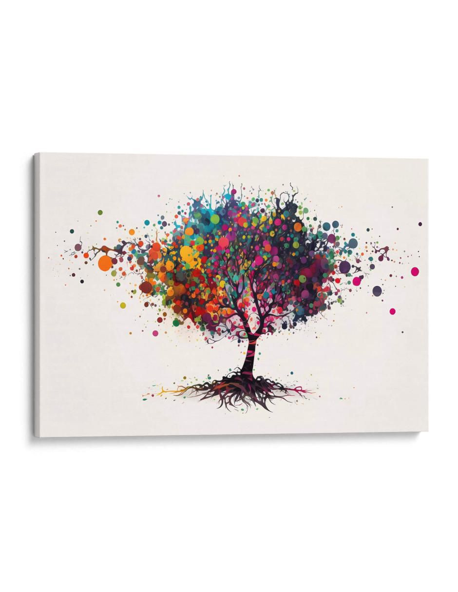 Cuadro decorativo Árbol de colores