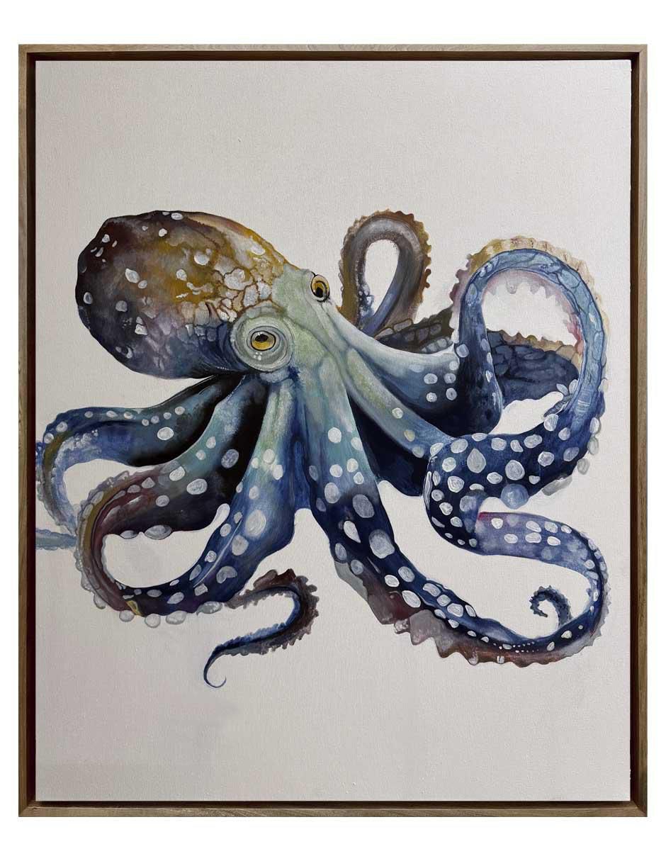 Pintura Octopus técnica acrílico AnimalArt