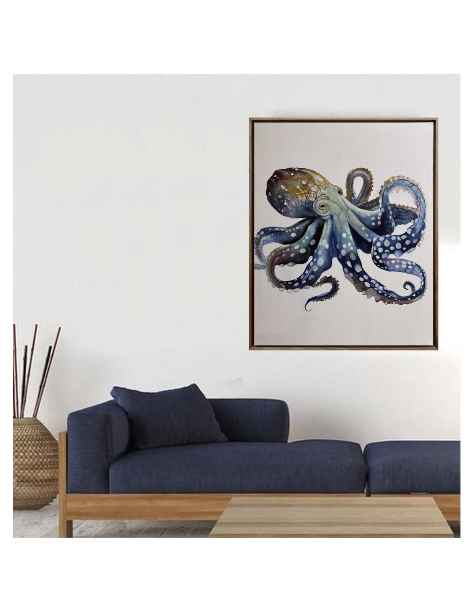 Pintura Octopus técnica acrílico AnimalArt 2
