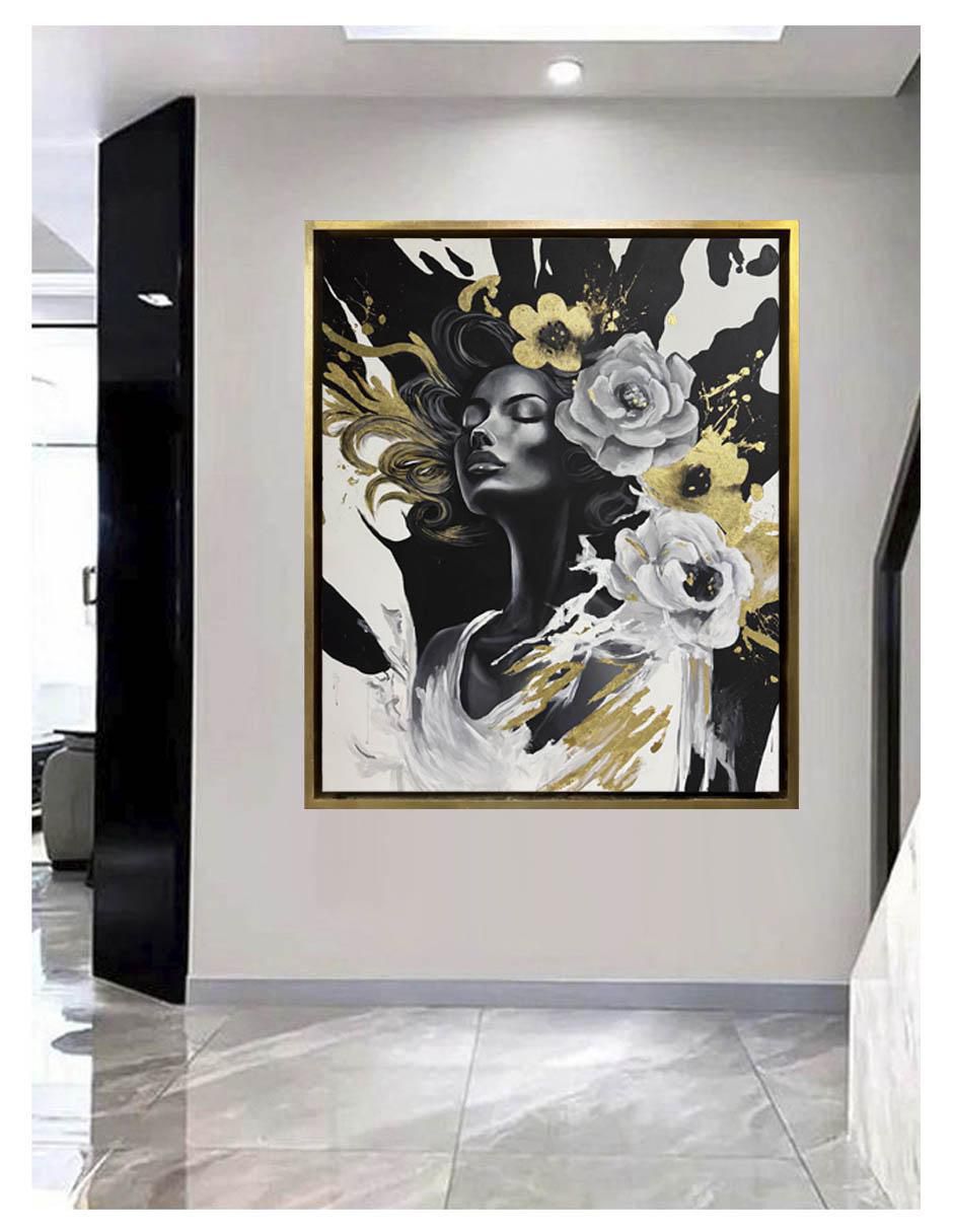 Pintura Blooming Beauty técnica acrílico 3