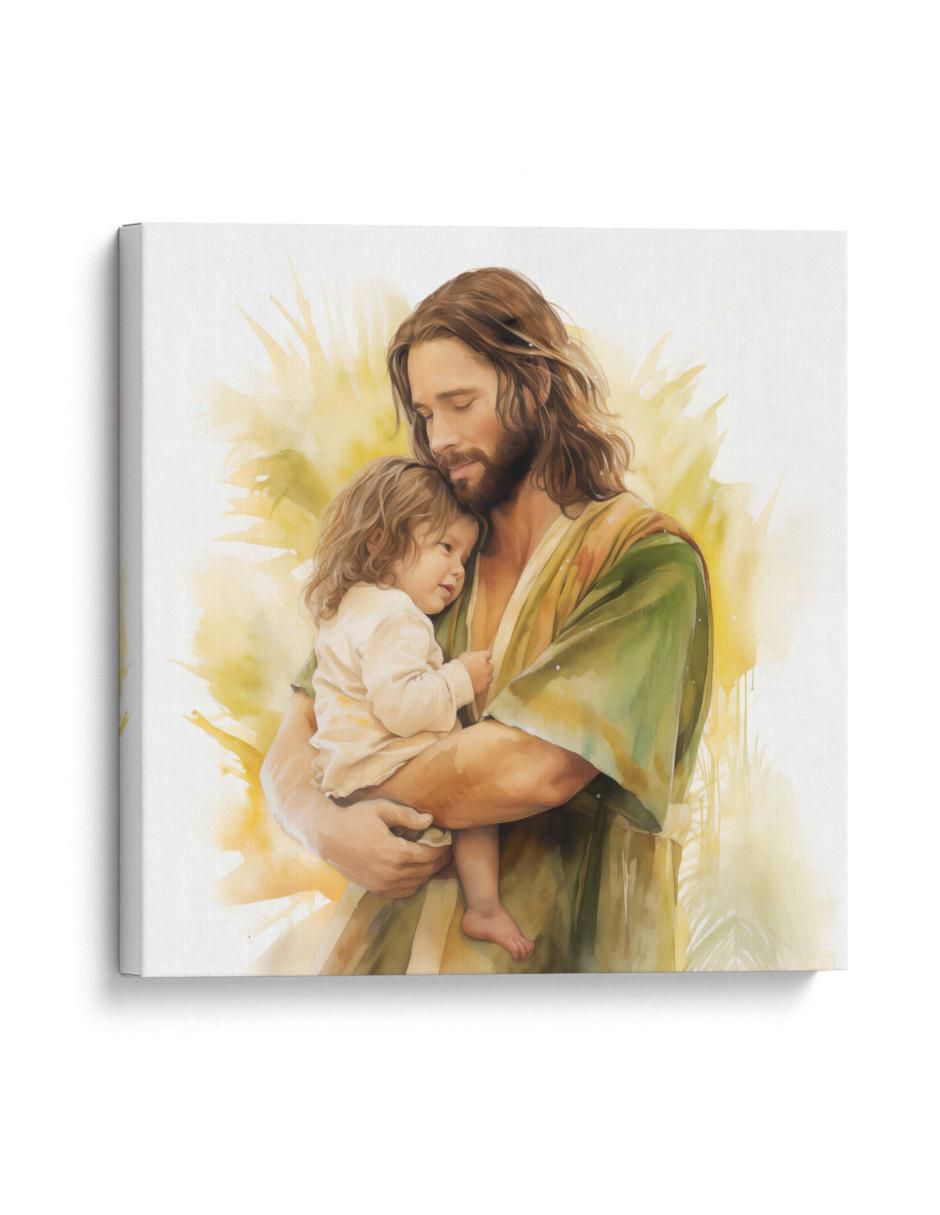 Cuadro decorativo Jesús de acuarela
