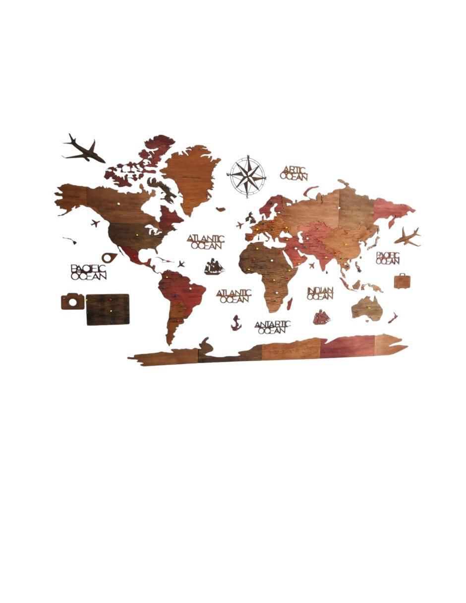 Cuadro decorativo mundo style