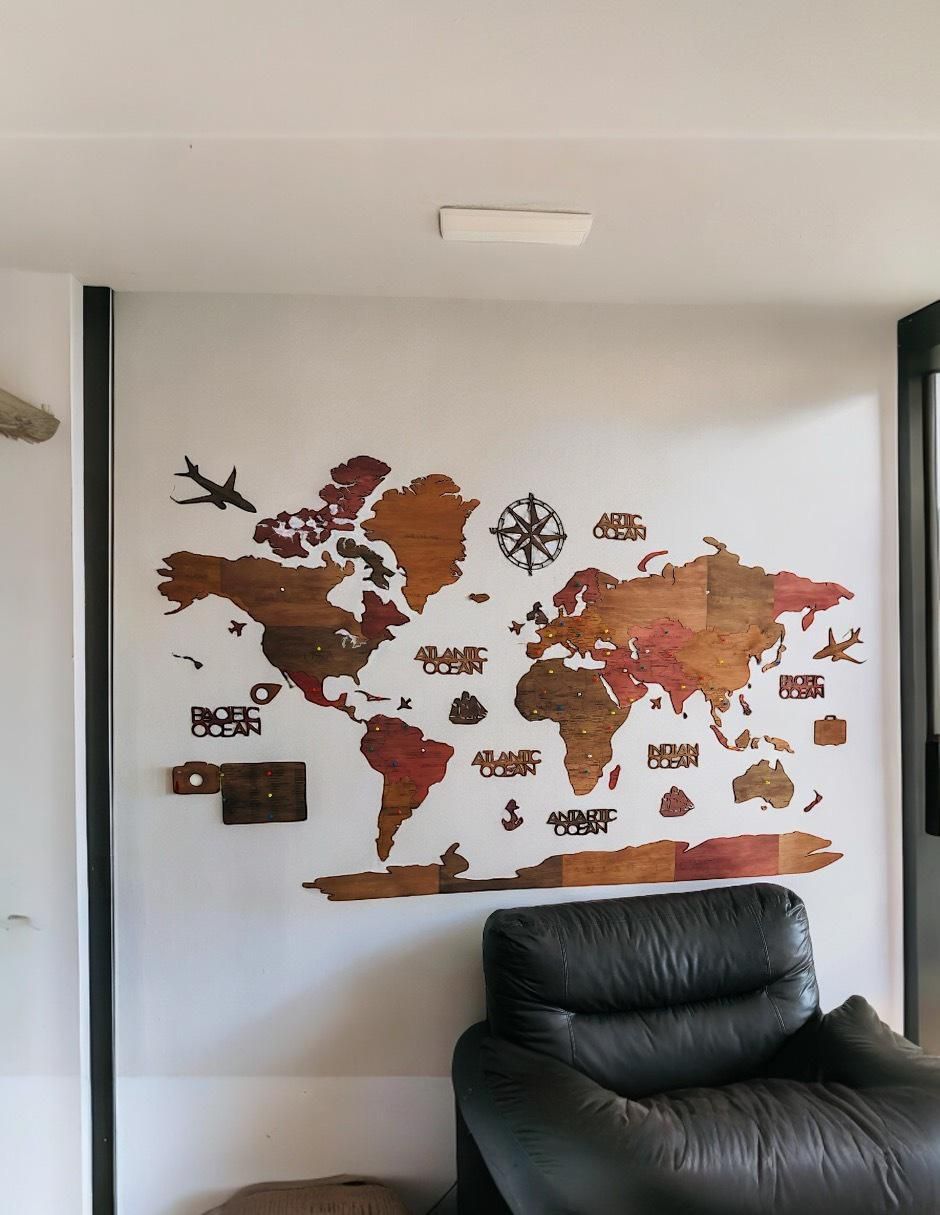 Cuadro decorativo mundo style 4