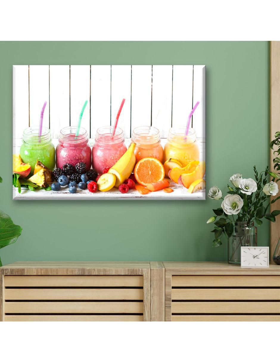 Cuadro decorativo Jugos arcoiris 2