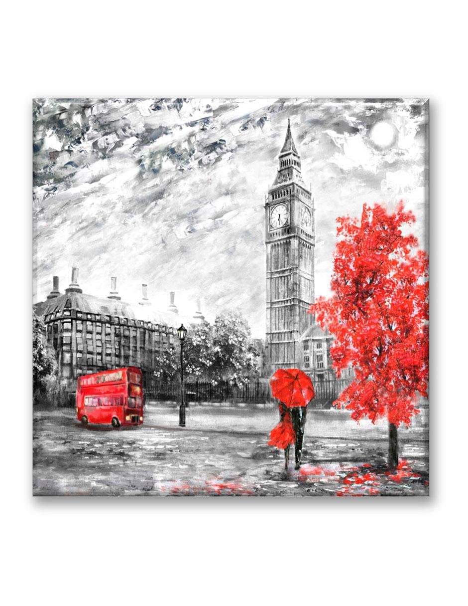 Cuadro decorativo Londres acuarela