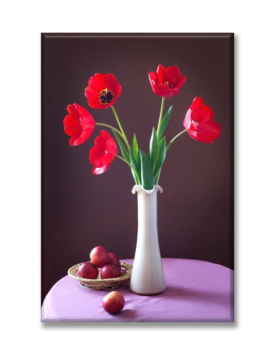 Cuadro decorativo Arreglo flores rojas