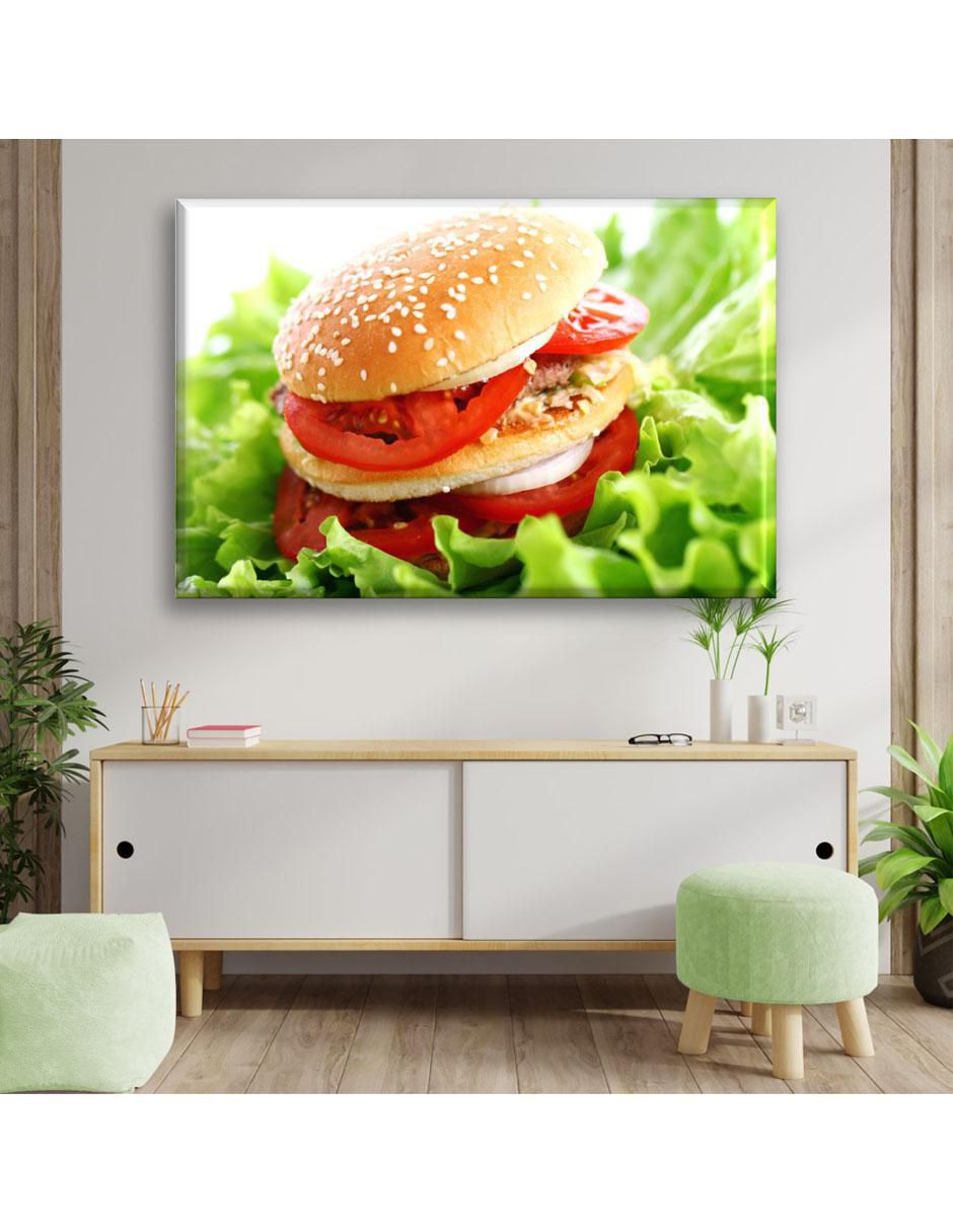 Cuadro decorativo Hamburguesa doble 2