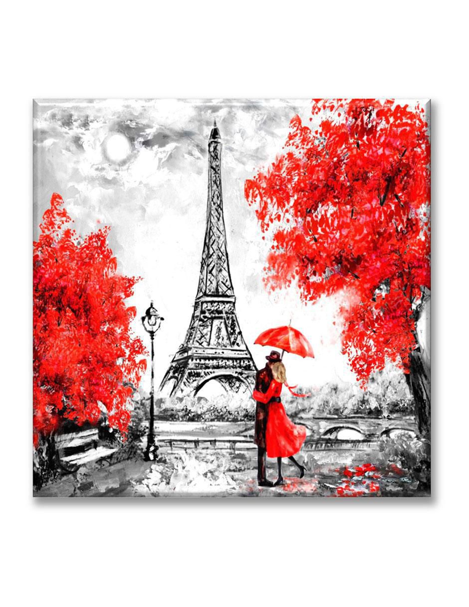 Cuadro decorativo Torre Eiffel acuarela
