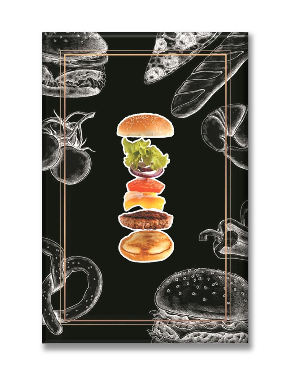 Cuadro decorativo Armando una hamburguesa