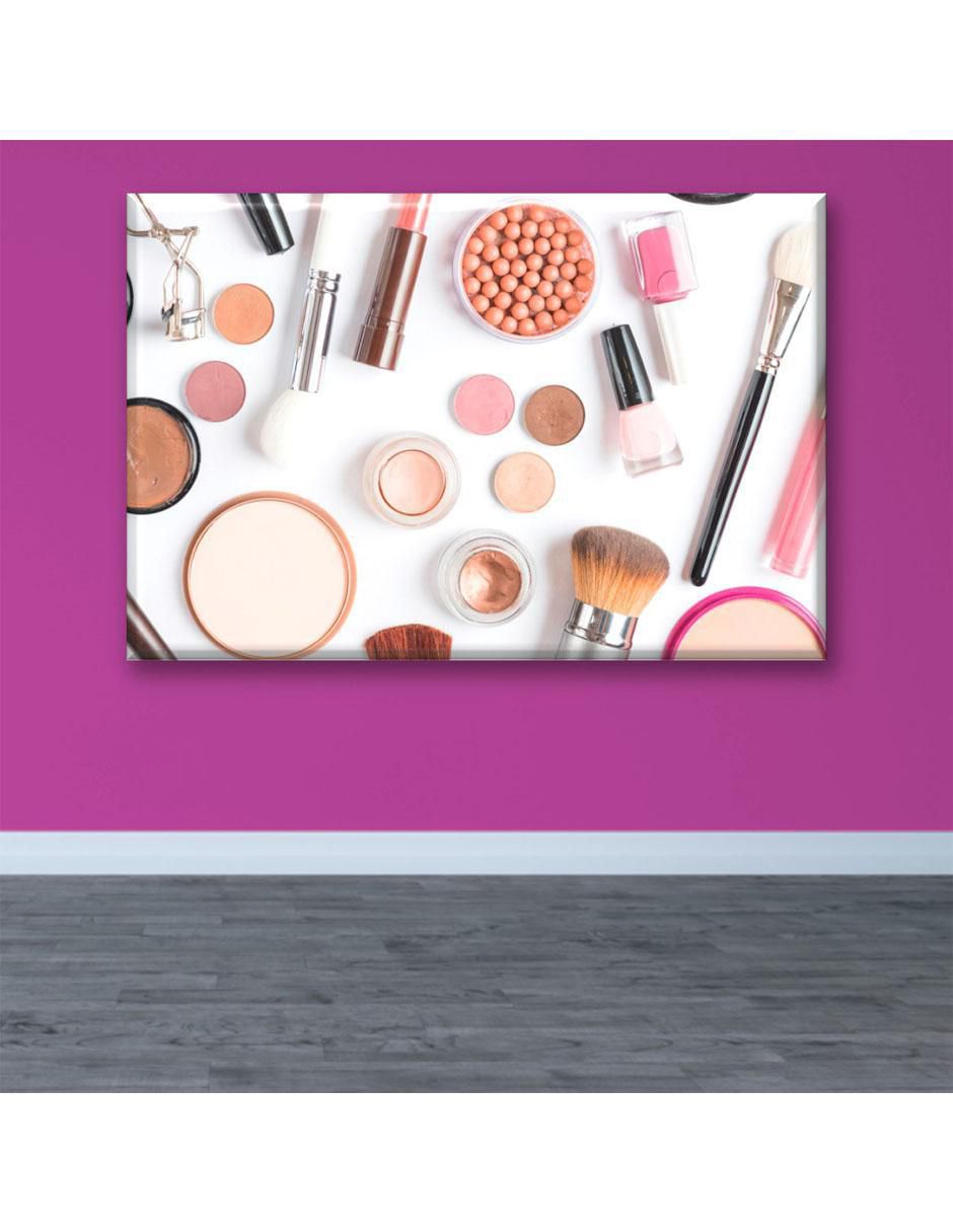 Cuadro decorativo Maquillaje rosa 2
