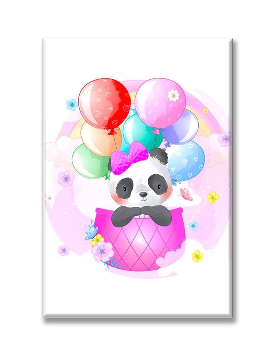 Cuadro decorativo Panda en globo