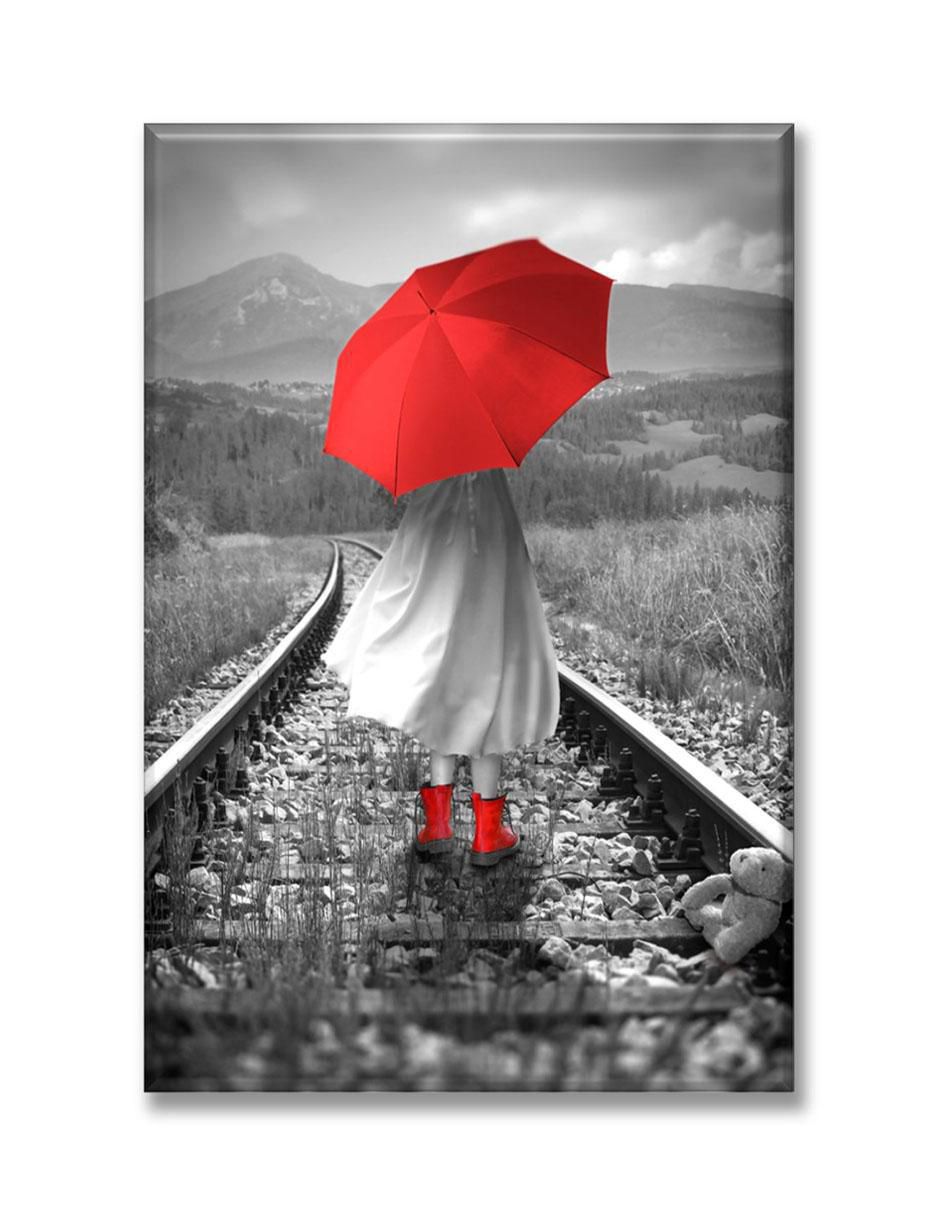 Cuadro decorativo Paraguas rojo