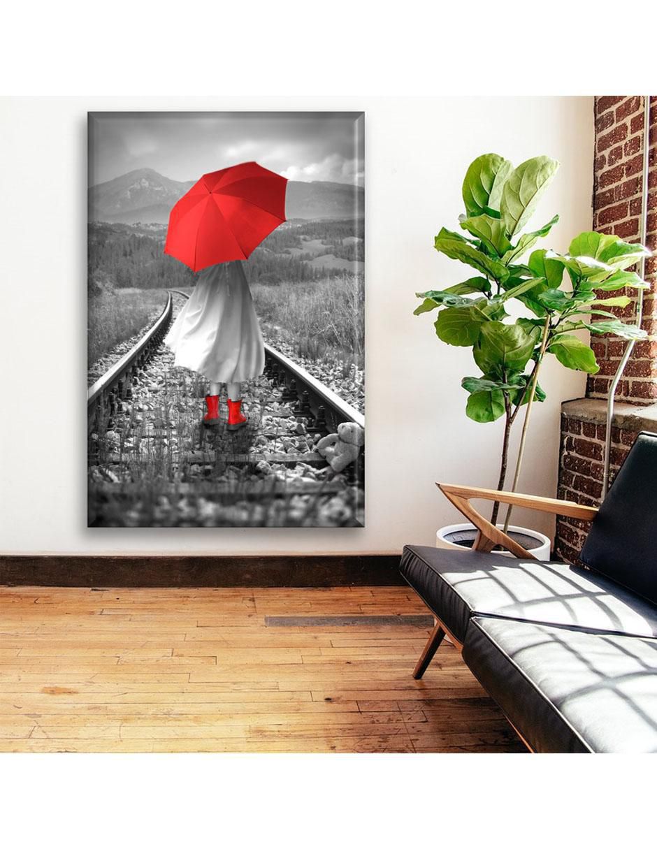 Cuadro decorativo Paraguas rojo 2