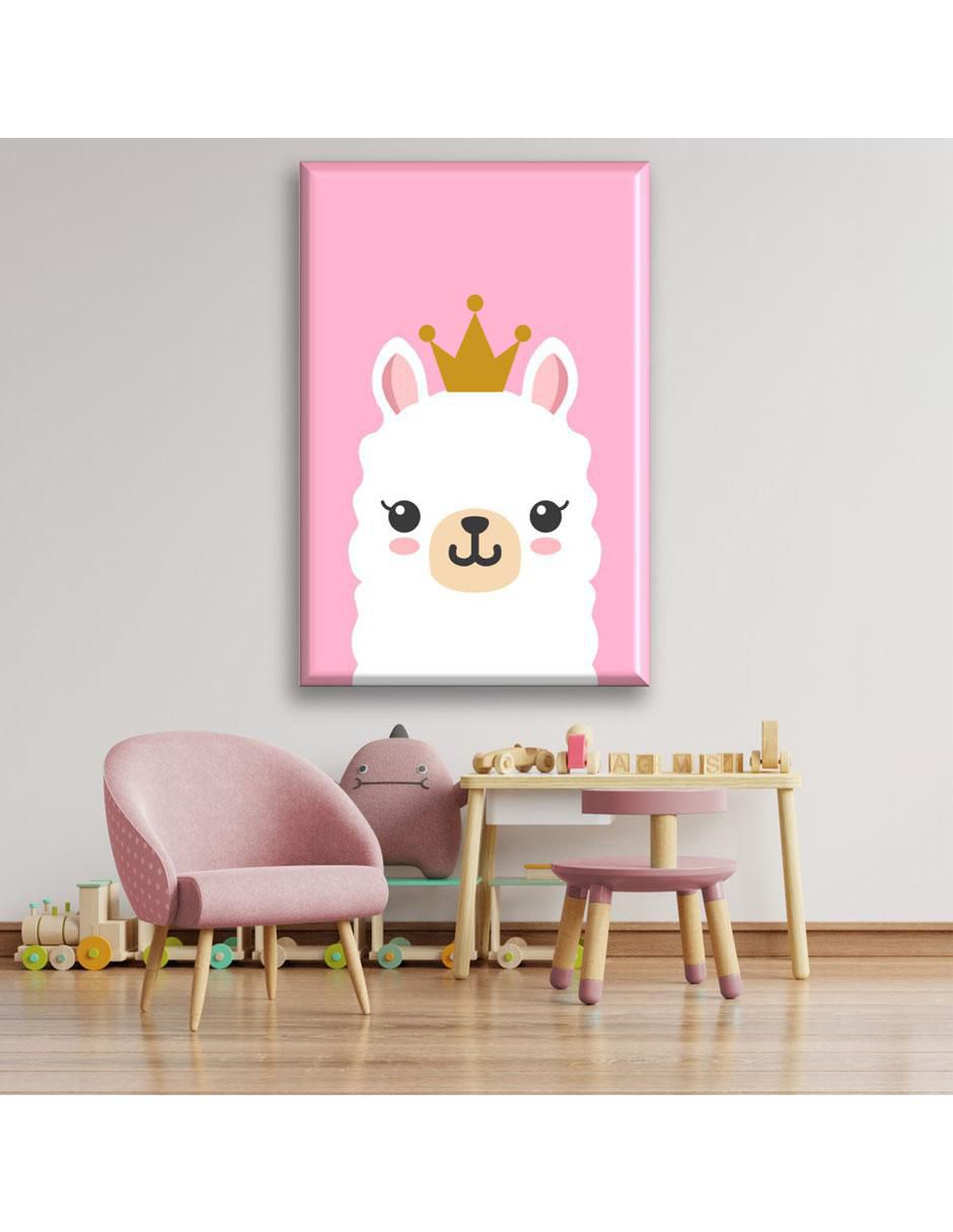 Cuadro decorativo Llama queen 2