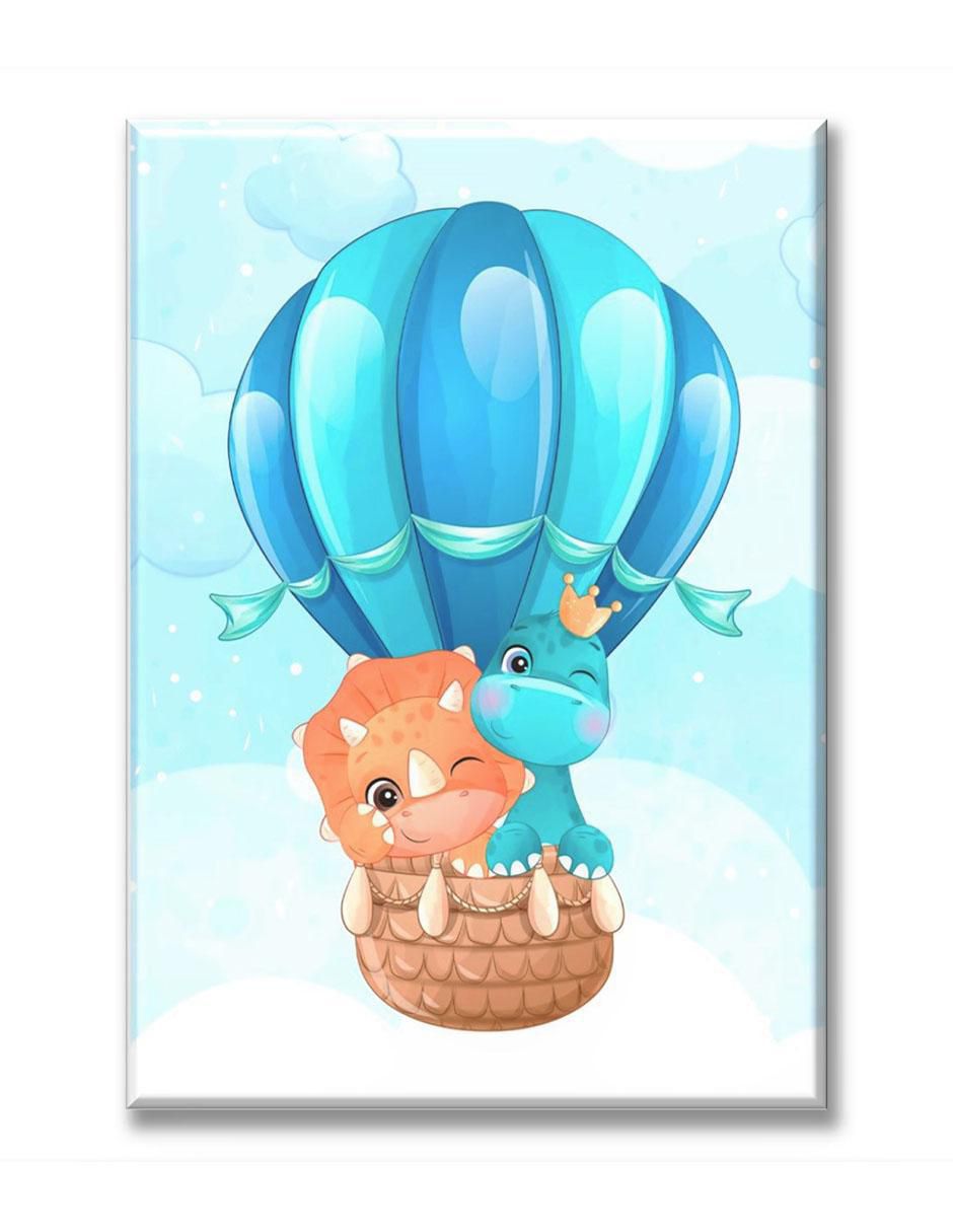 Cuadro decorativo dinosaurios globo