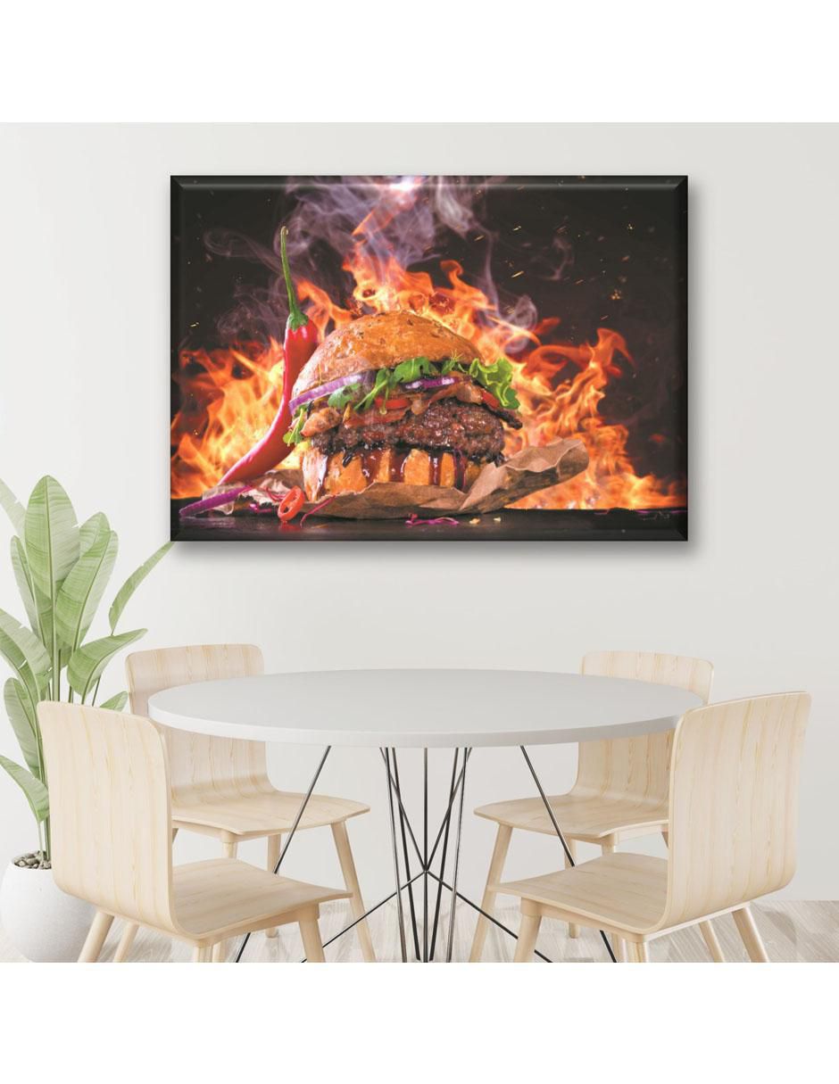 Cuadro decorativo Hamburguesa chilli 2